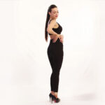 slender star pants model